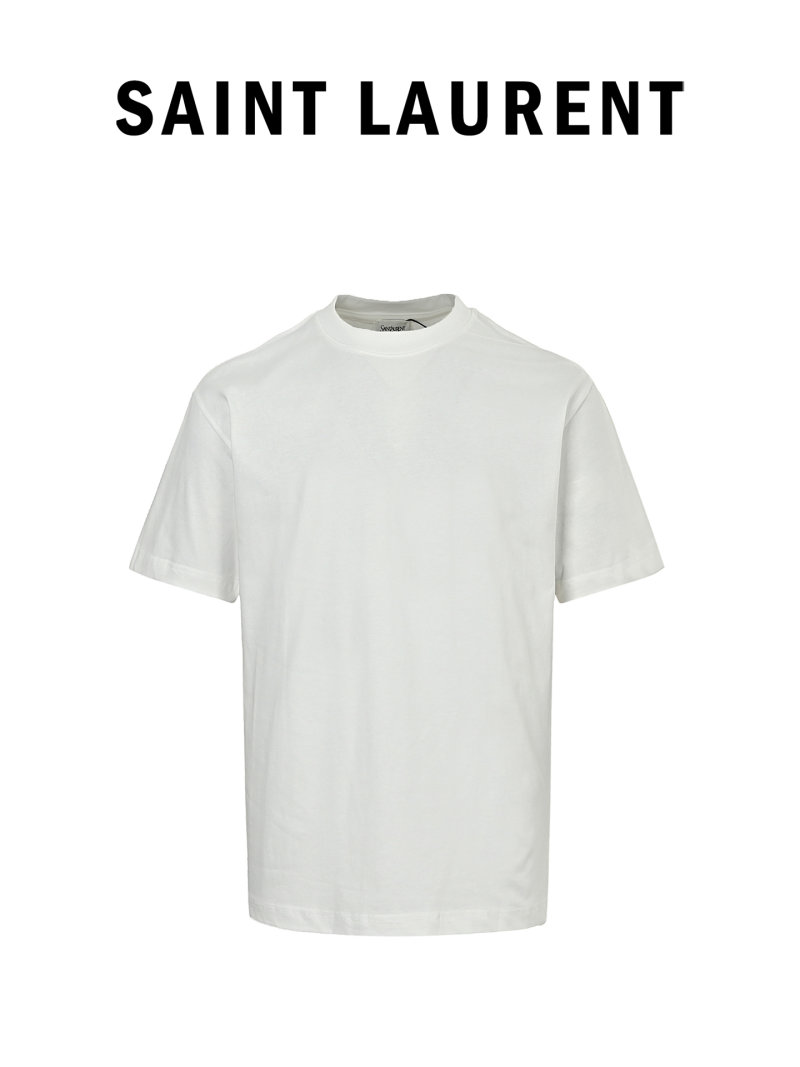 Saint Laurent 26SS Back Logo Print T-Shirt White