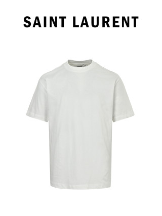 Saint Laurent 26SS Back Logo Print T-Shirt White