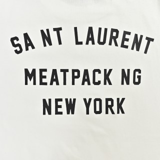 Saint Laurent 26SS Back Logo Print T-Shirt White view 6