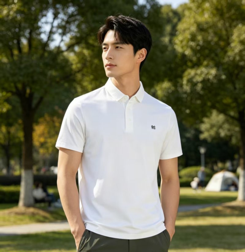 Burberry White Short-Sleeve Polo Shirt view
