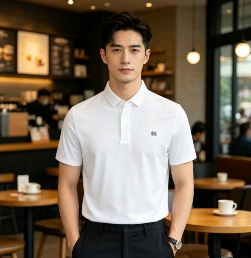 Burberry White Short-Sleeve Polo Shirt view