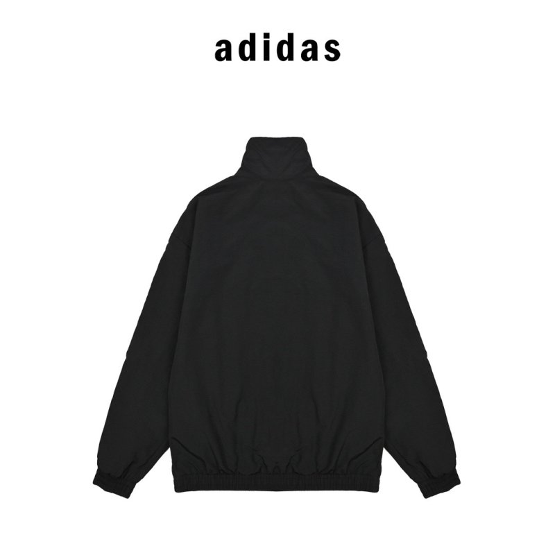 Adidas Black 3-Stripe Track Jacket view