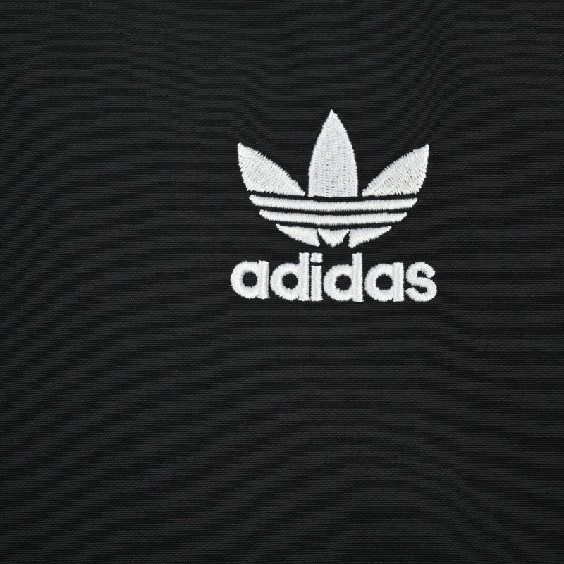 Adidas Black 3-Stripe Track Jacket view