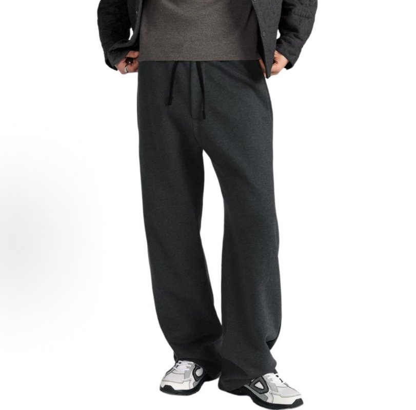 Dior CD Logo Charcoal Grey Wool Blend Jeans view