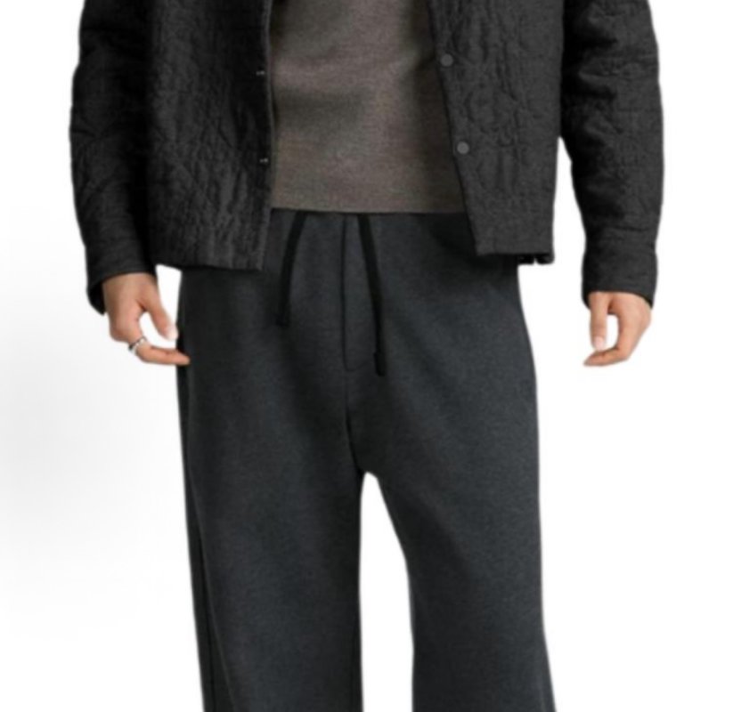Dior CD Logo Charcoal Grey Wool Blend Jeans view