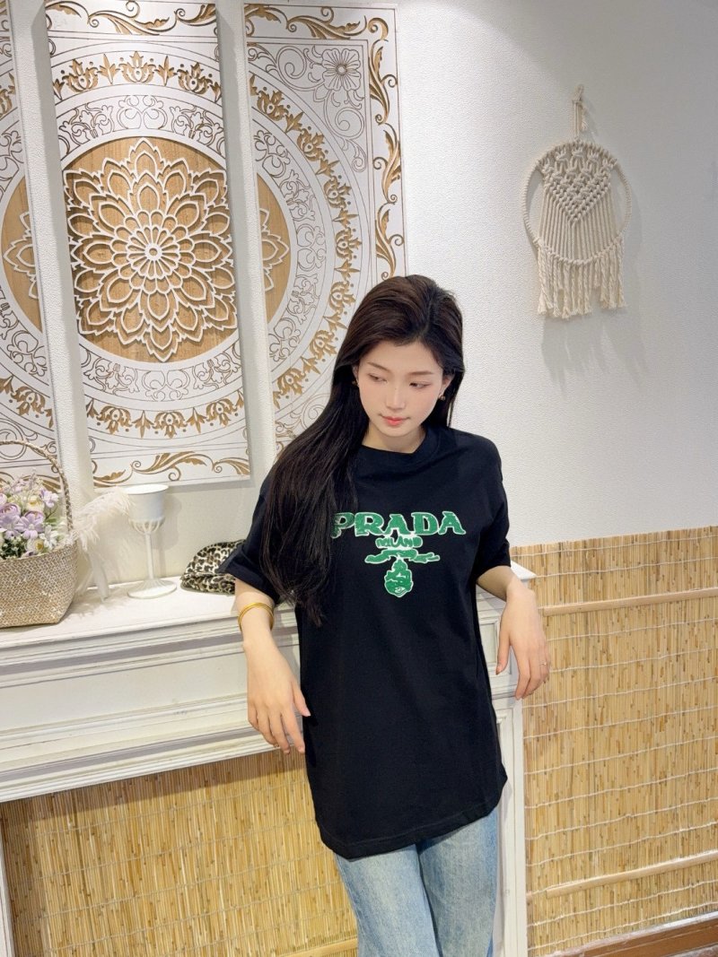 Prada Black Logo Short Sleeve T-Shirt view