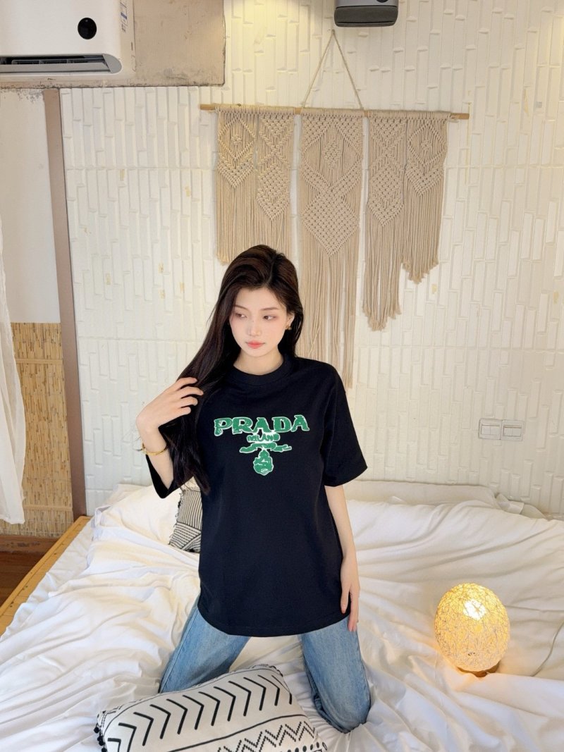Prada Black Logo Short Sleeve T-Shirt view