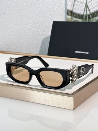 Gentle Monster Black & Gold Ornate Sunglasses view 2