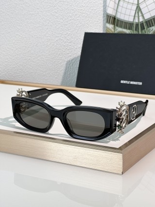 Gentle Monster Black & Gold Ornate Sunglasses view 4