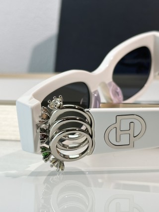 Gentle Monster Black & Gold Ornate Sunglasses view 9