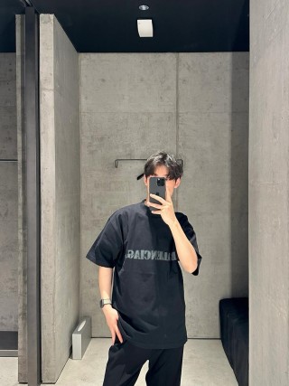 Balenciaga Black Logo T-Shirt view 5