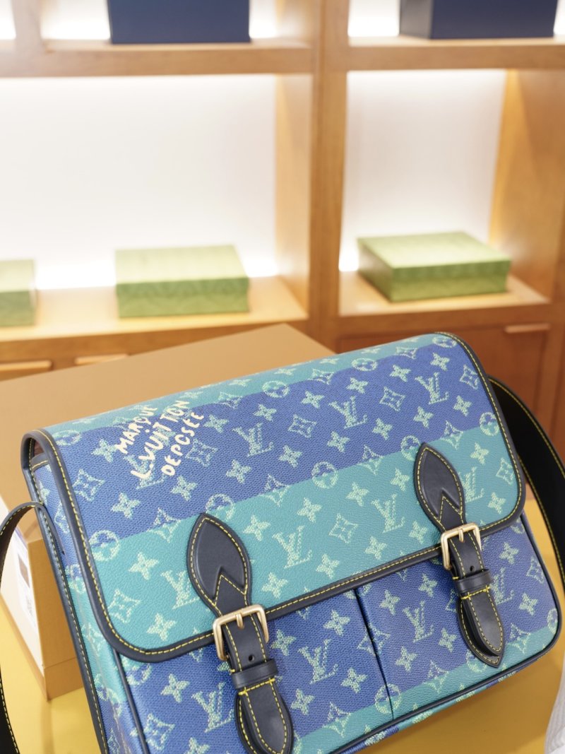 Louis Vuitton LV Monogram Gradient Crossbody Shoulder Bag Blue view