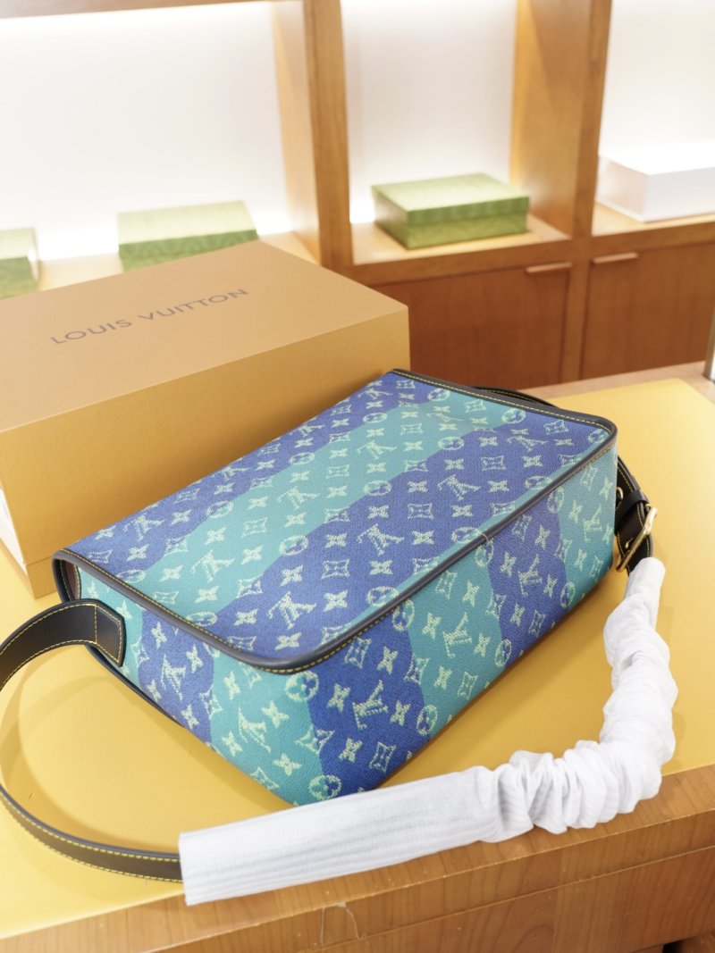 Louis Vuitton LV Monogram Gradient Crossbody Shoulder Bag Blue view