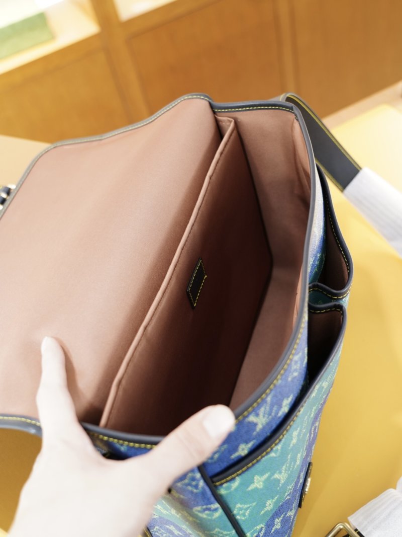 Louis Vuitton LV Monogram Gradient Crossbody Shoulder Bag Blue view