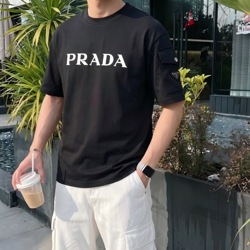 Prada Black Logo T-Shirt view