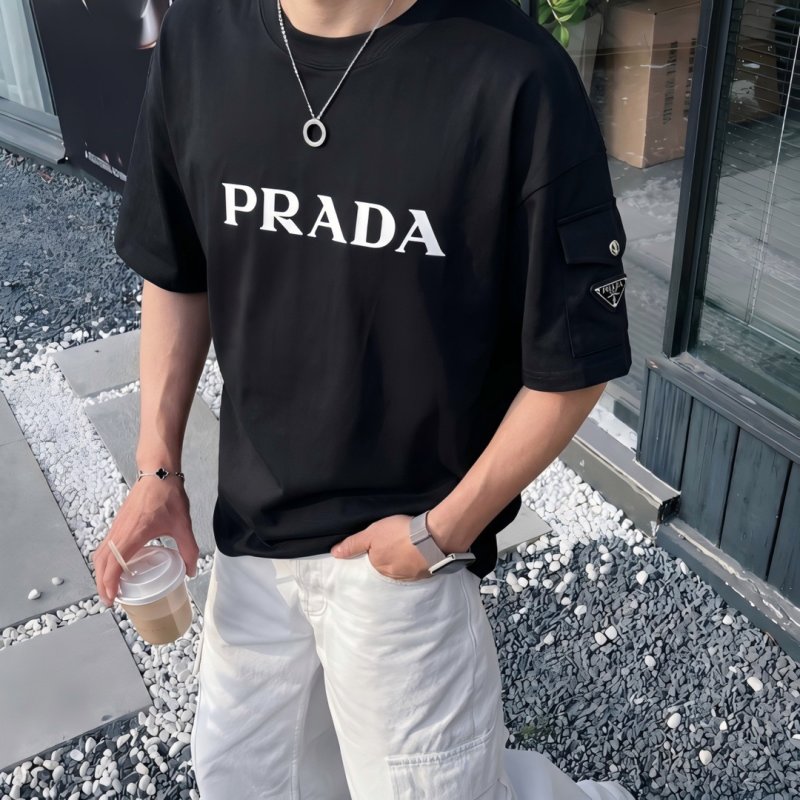 Prada Black Logo T-Shirt view