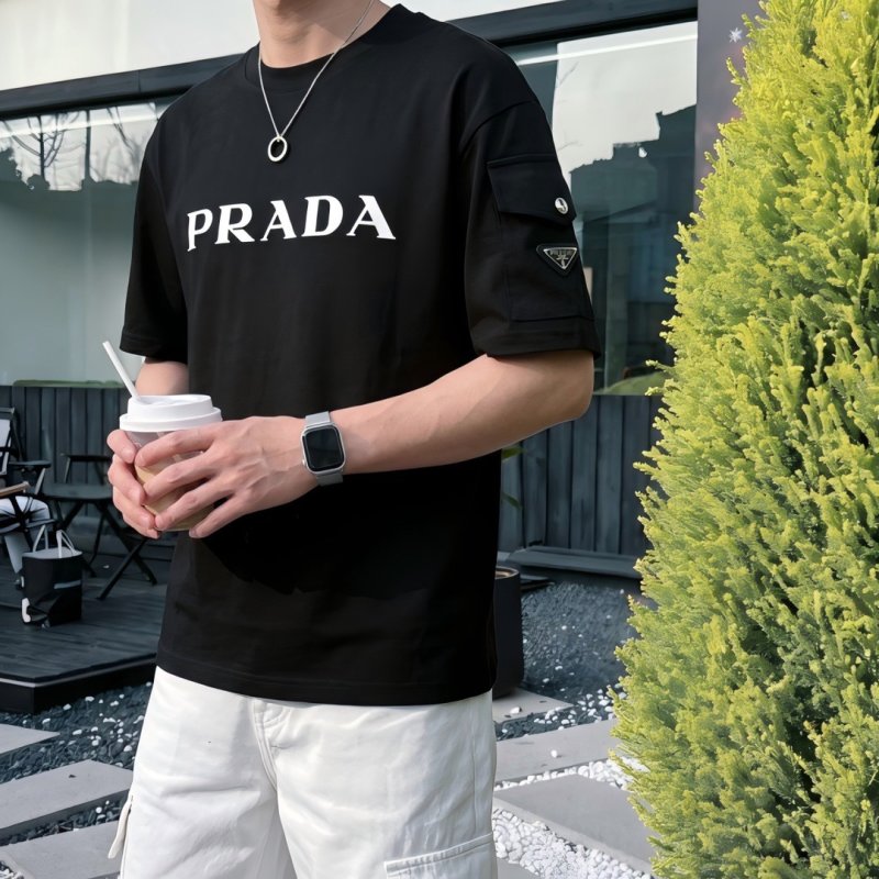 Prada Black Logo T-Shirt view