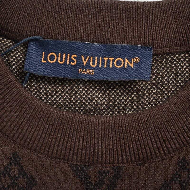 Louis Vuitton Monogram Gradient Sparkle Knit T-Shirt Brown view
