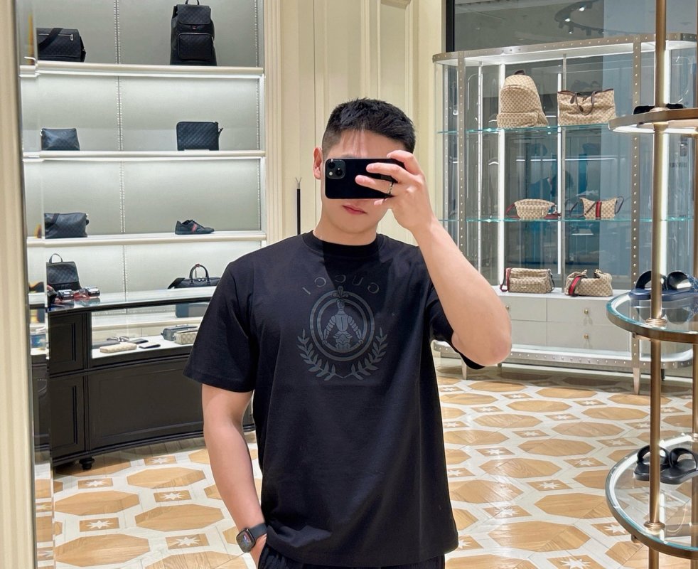 Black Crew Neck Short Sleeve T-Shirt view