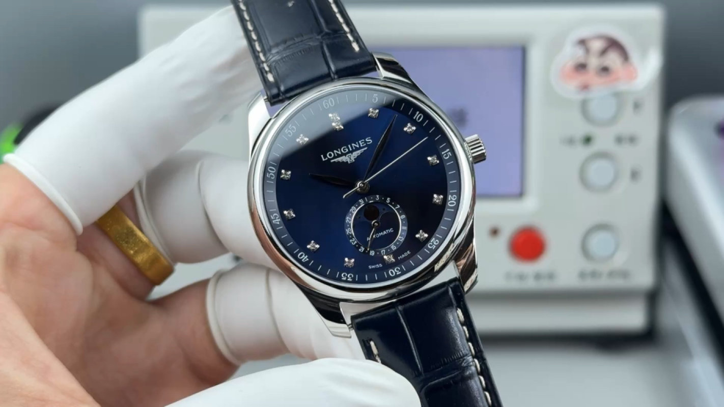 Longines Master Collection Moon Phase 40mm Blue Dial Watch