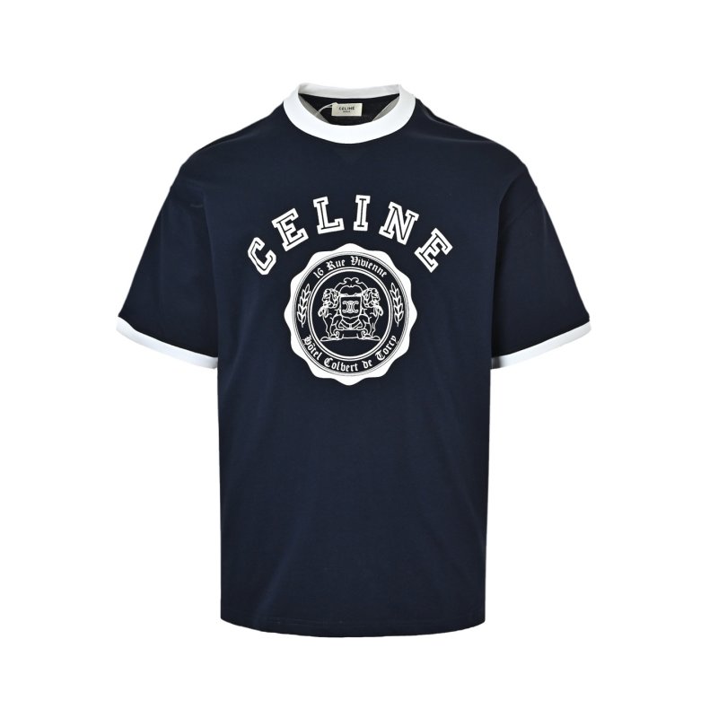 Black Oversized Graphic Logo T-Shirt with White Circle Emblem view