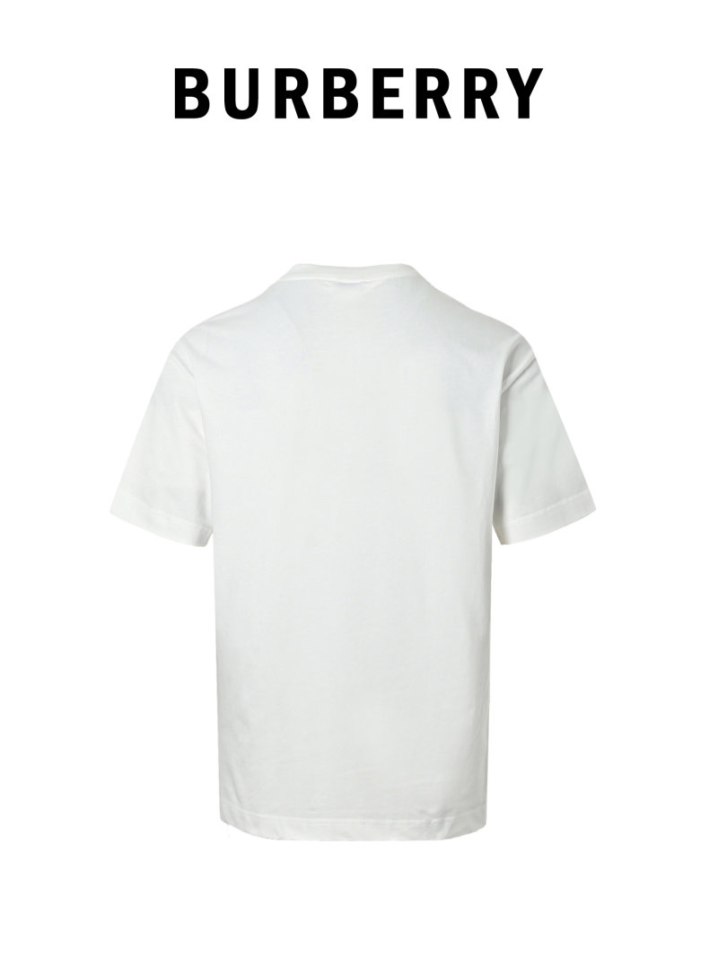 Burberry Equestrian Embroidered White T-Shirt view