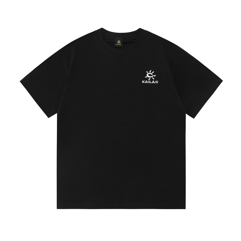 Kailas 3D Embroidered Logo Short Sleeve T-Shirt Black