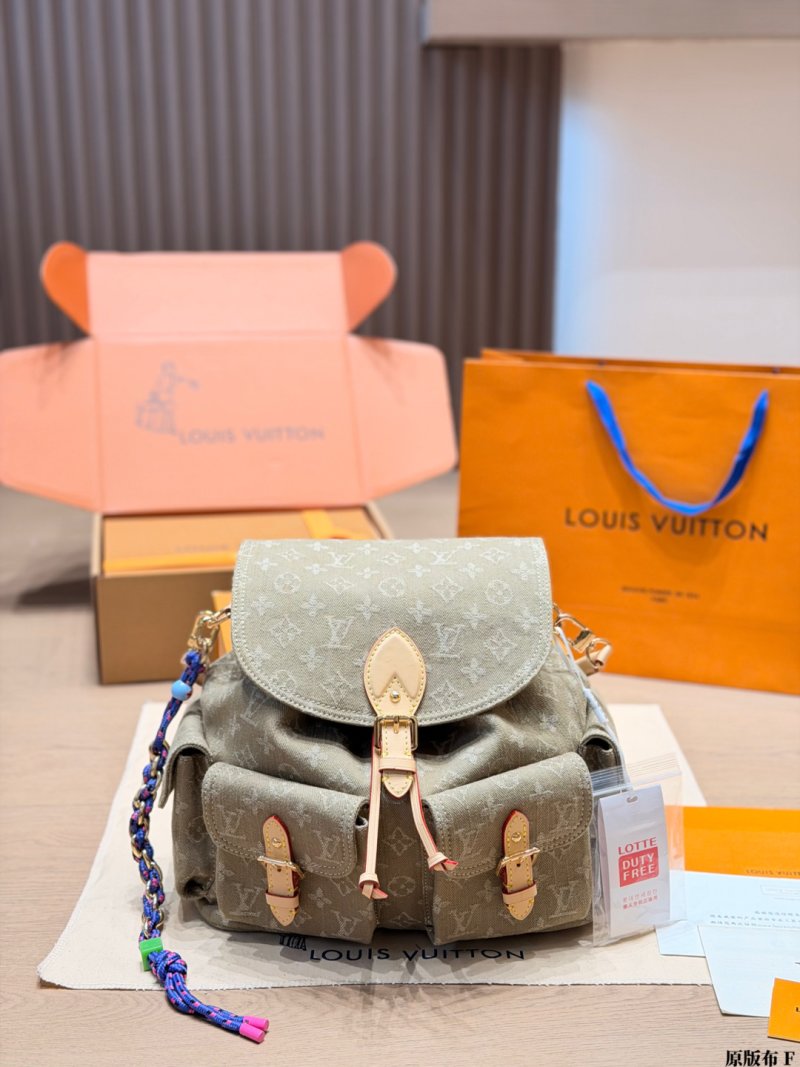 Louis Vuitton Monogram Denim Backpack - Grey Wash