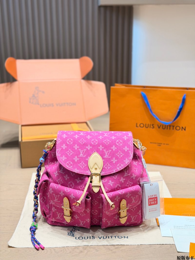 Louis Vuitton Monogram Denim Backpack - Grey Wash view