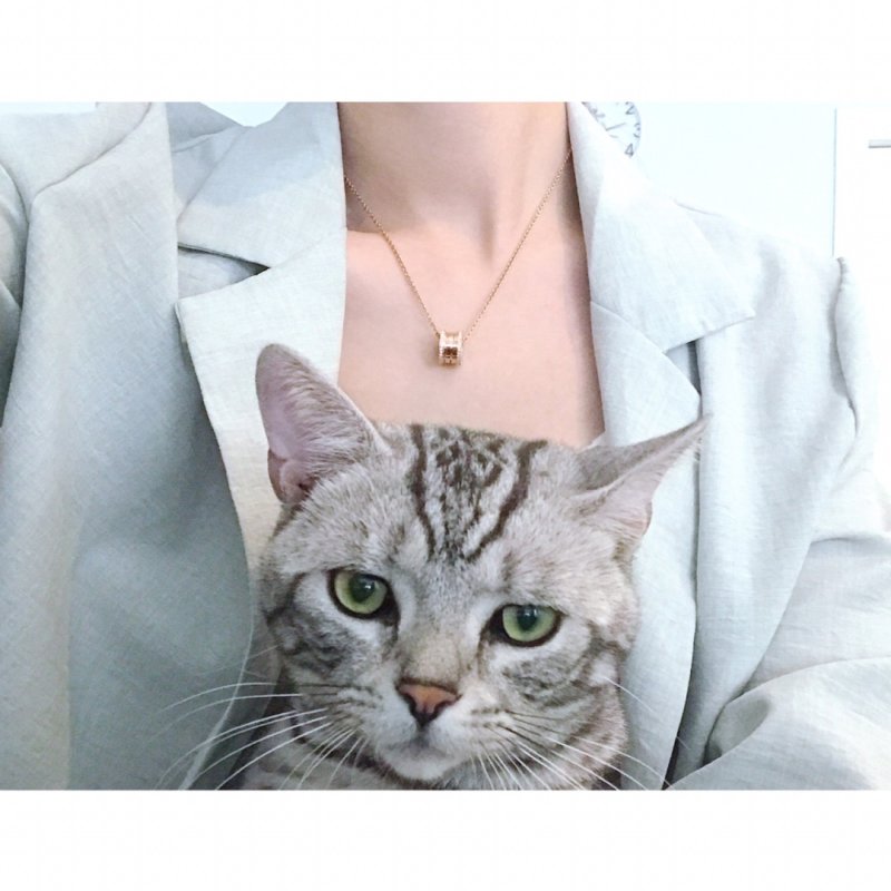 Bvlgari Spring Diamond Necklace Rose Gold view