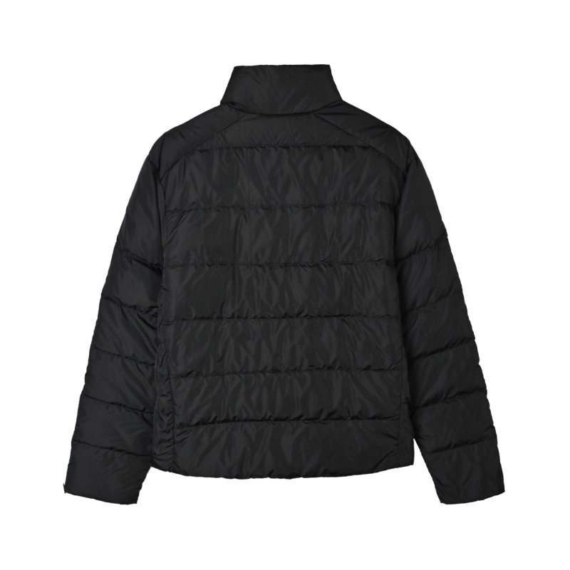Prada Triangle Badge Quilted Down Jacket Black view