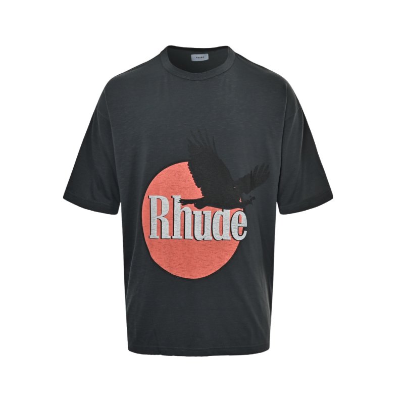 Rhude Eagle Logo Charcoal T-Shirt view