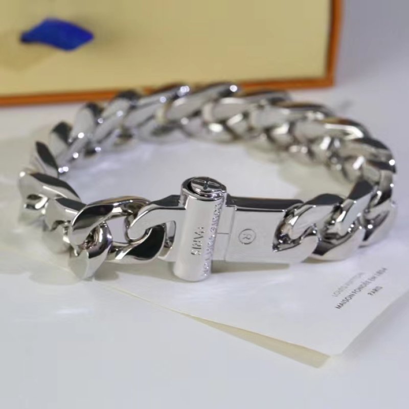 Louis Vuitton Chain Links Silver Bracelet