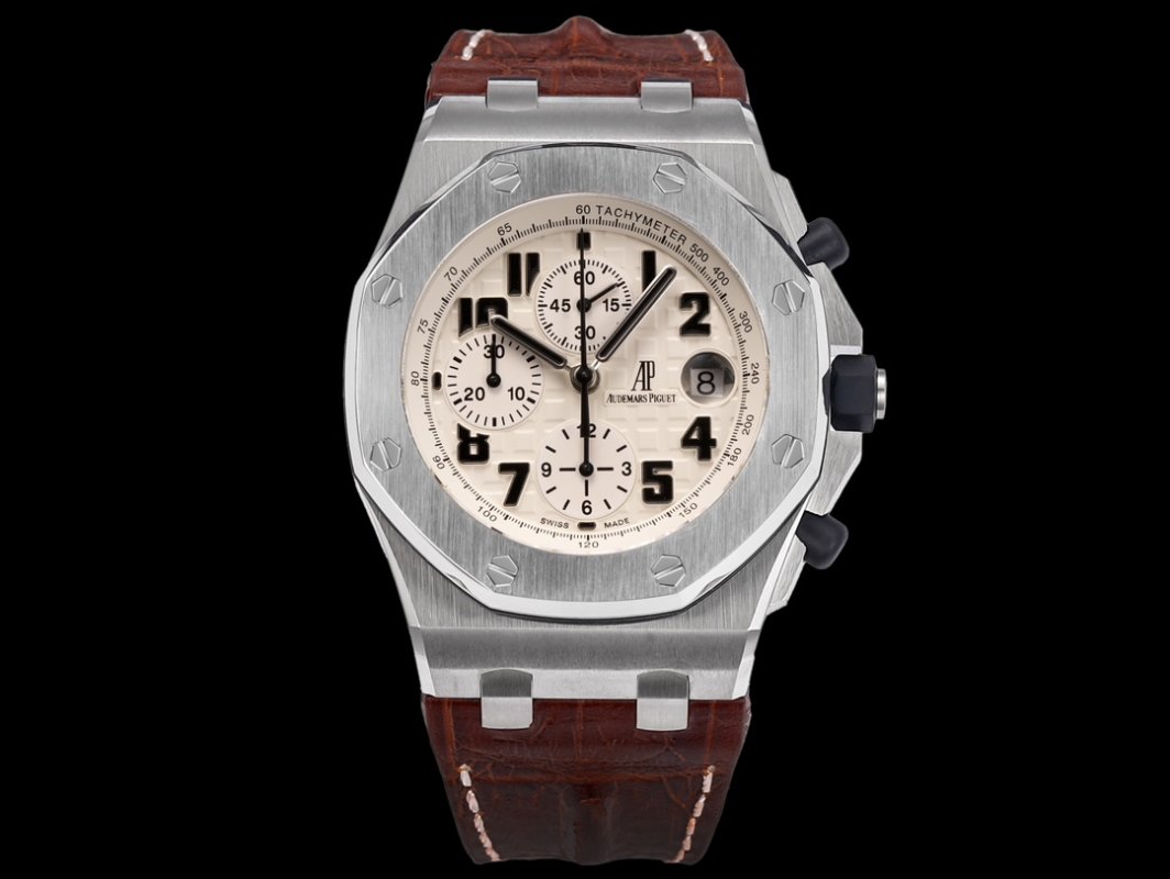 Audemars Piguet Royal Oak Offshore Chronograph Steel Brown Leather