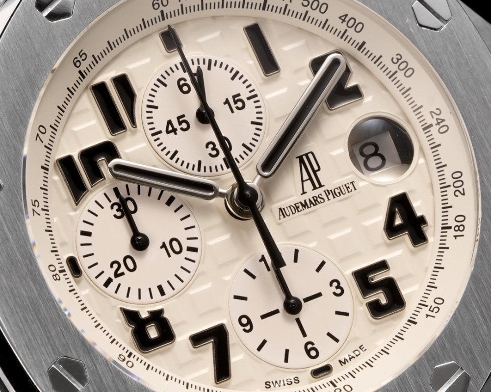 Audemars Piguet Royal Oak Offshore Chronograph Steel Brown Leather view