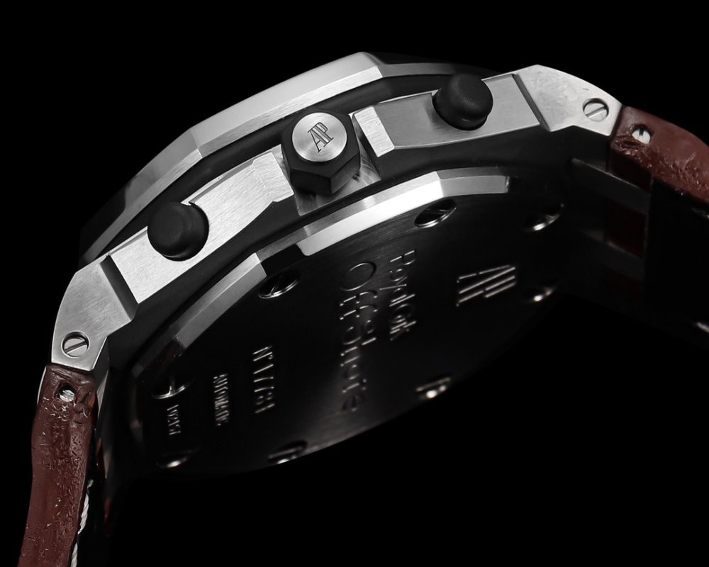 Audemars Piguet Royal Oak Offshore Chronograph Steel Brown Leather view