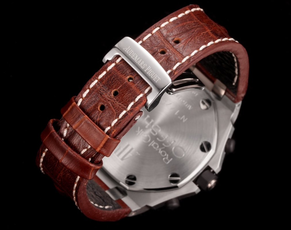 Audemars Piguet Royal Oak Offshore Chronograph Steel Brown Leather view