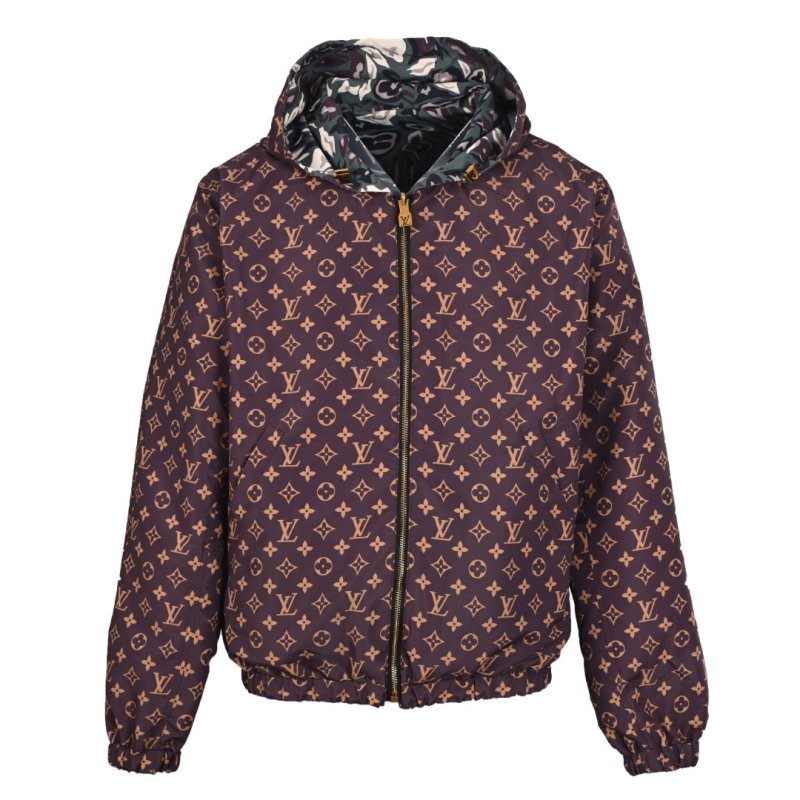 Louis Vuitton x Nigo Monogram Camouflage Reversible Hooded Jacket
