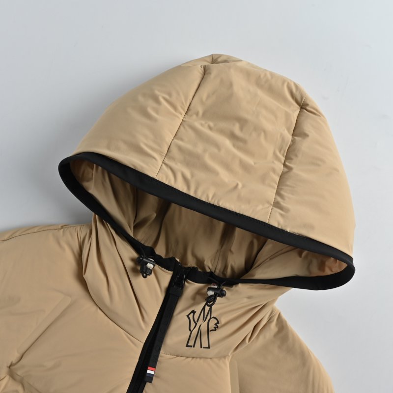 Beige Puffer Down Jacket with Hood view