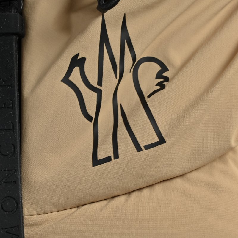 Beige Puffer Down Jacket with Hood view