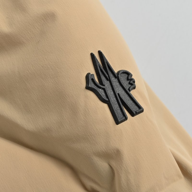 Beige Puffer Down Jacket with Hood view