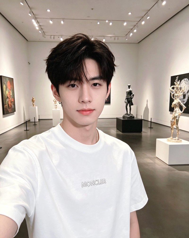 Moncler White Logo T-Shirt