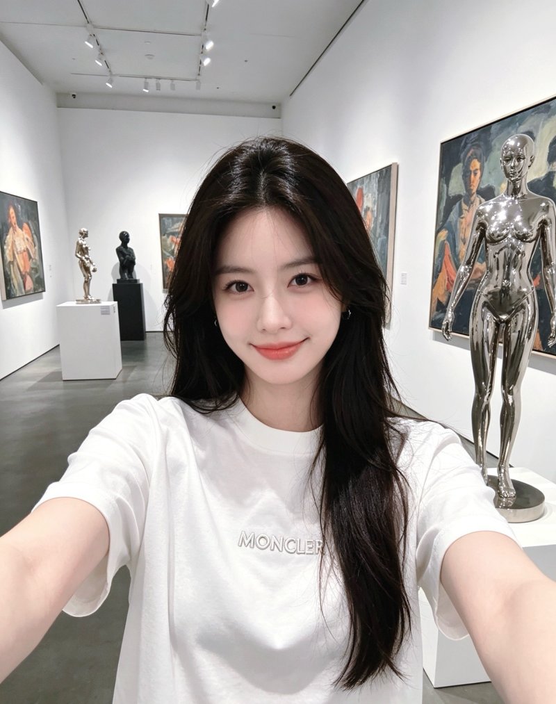 Moncler White Logo T-Shirt view