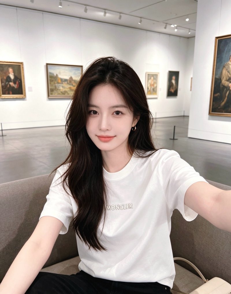 Moncler White Logo T-Shirt view