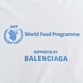 Balenciaga World Food Programme White T-Shirt view 8