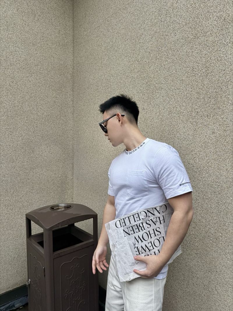 White Pocket Crewneck Short Sleeve T-Shirt view