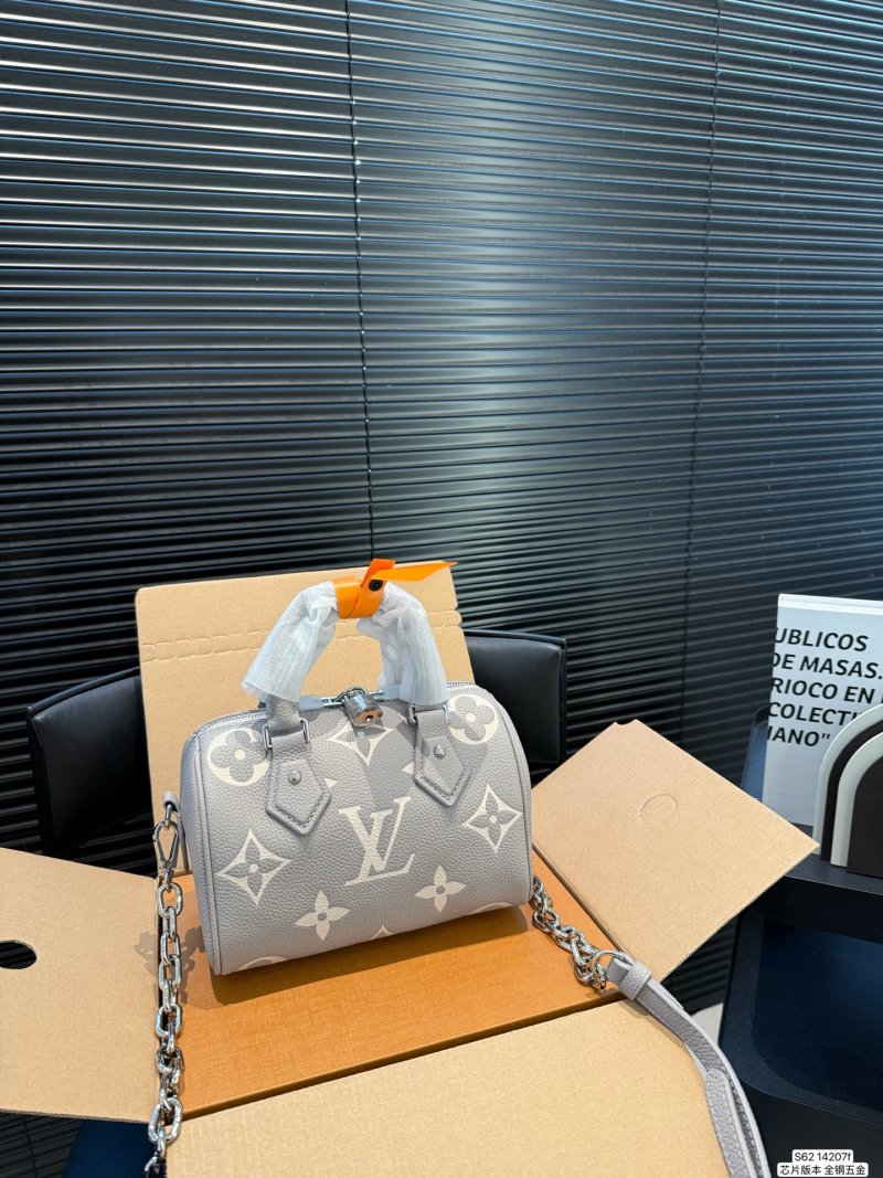 Louis Vuitton Speedy Monogram Embossed Black Handbag view