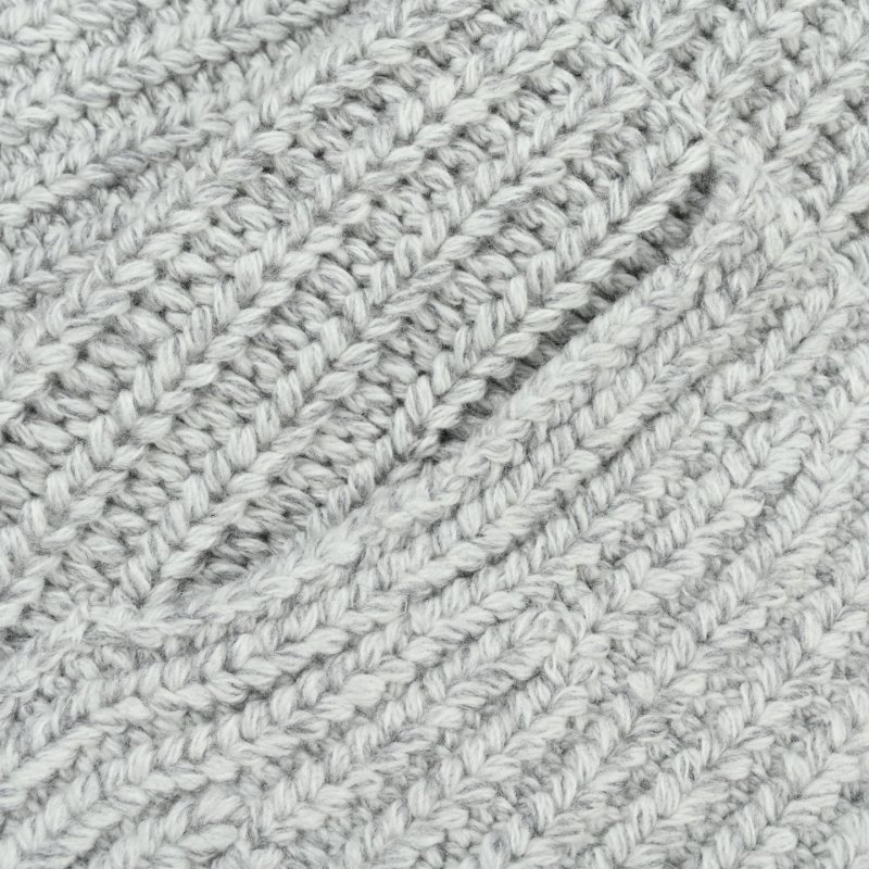 Oversized Ribbed Knit Cardigan Jacket Grey view