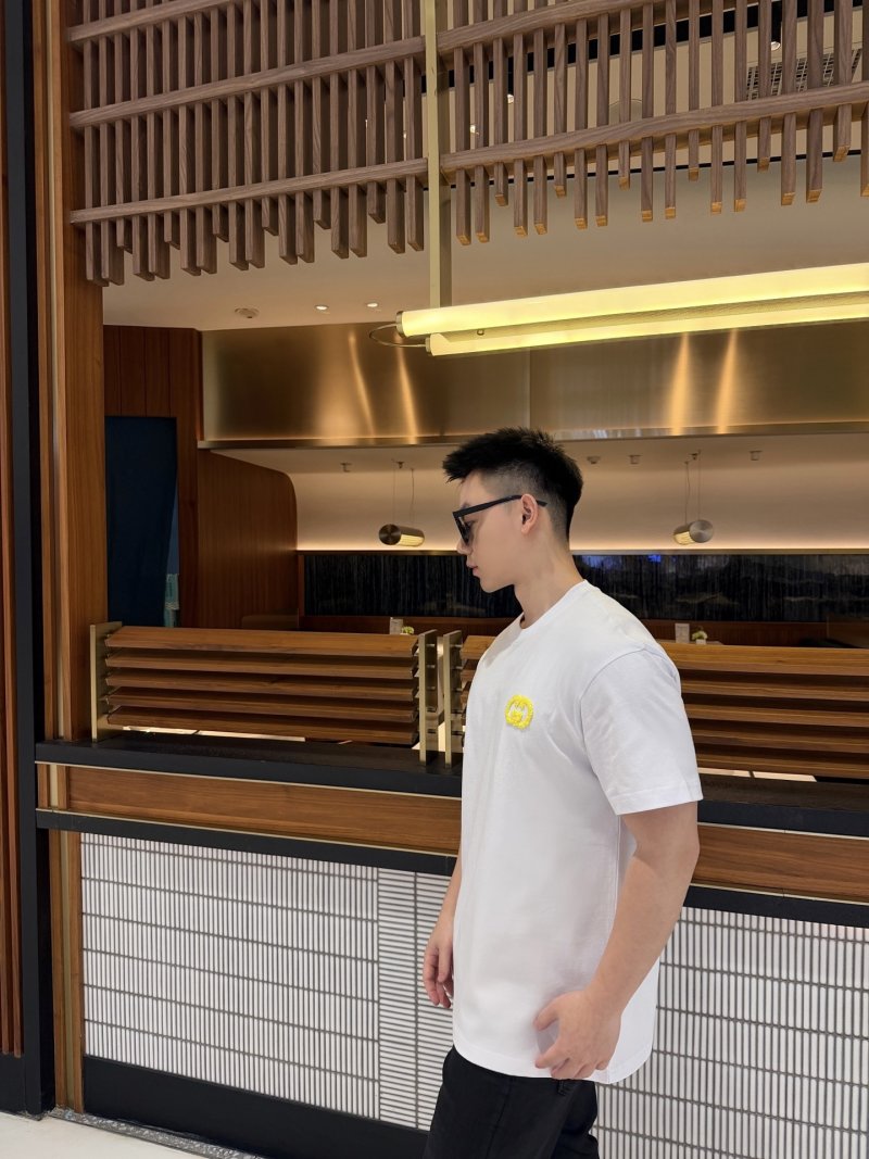 Gucci Yellow Interlocking G White T-Shirt view