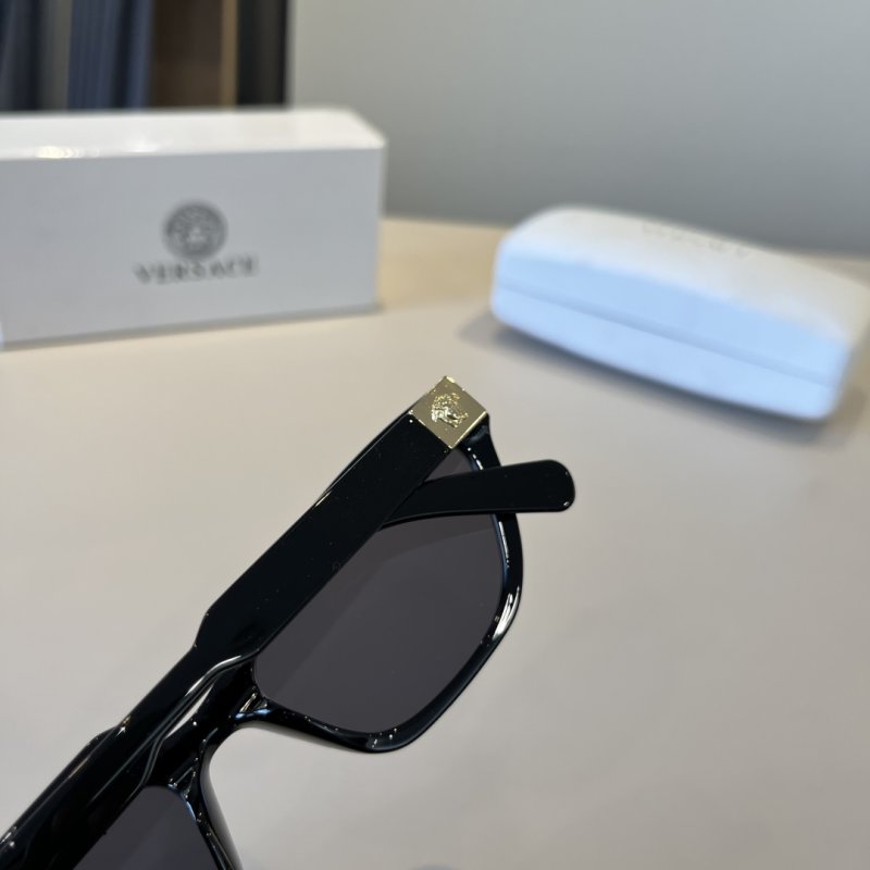 Versace Black Cat-Eye Optical Sunglasses with Blue Light Protection view